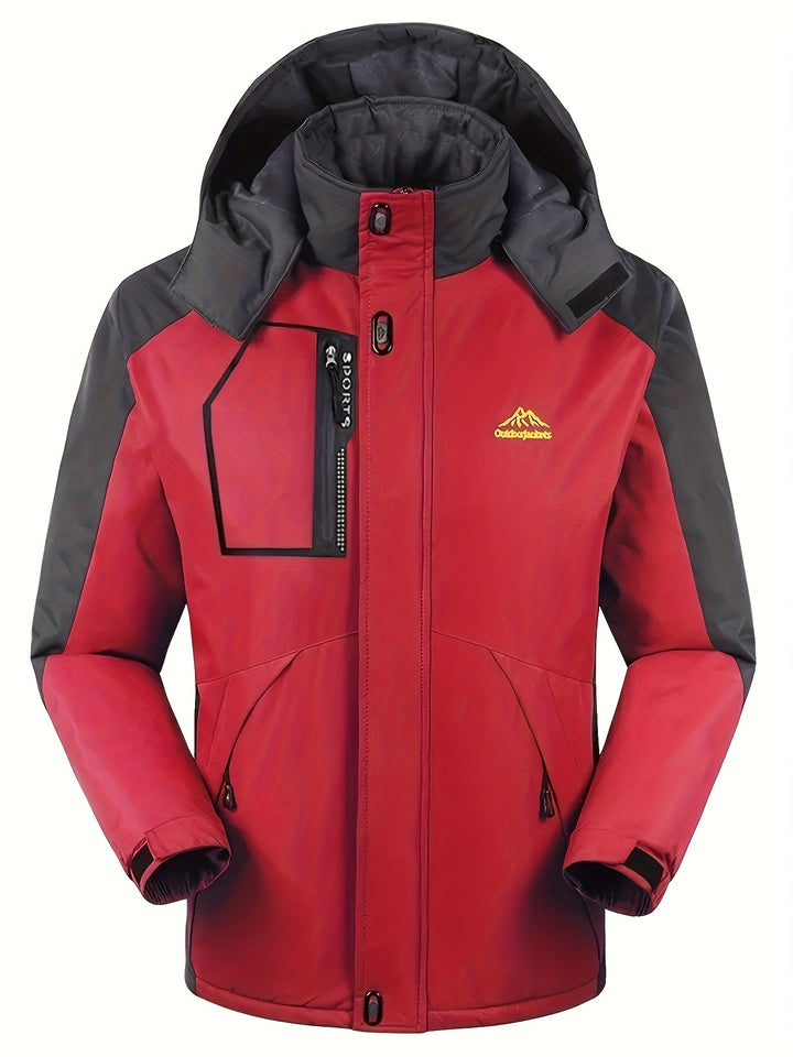 Marcus | Men's Hooded Waterproof Winter Ski Jacket with Multiple Pockets