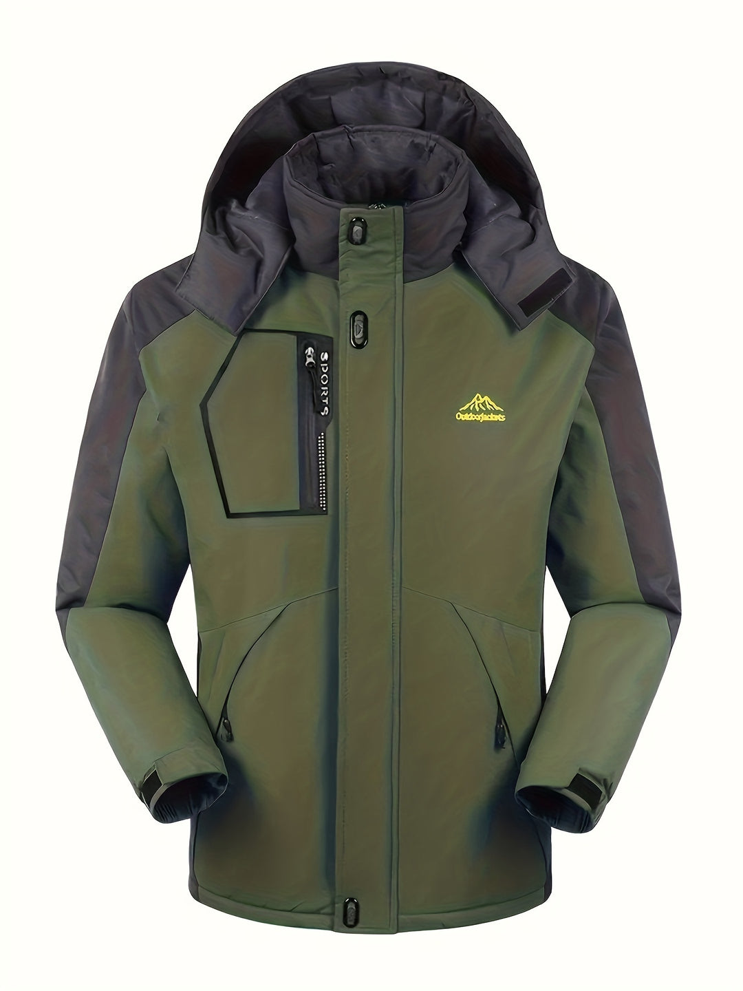 Marcus | Men's Hooded Waterproof Winter Ski Jacket with Multiple Pockets