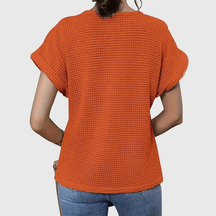 Crochet Lace Panel Knit Boho Top Women
