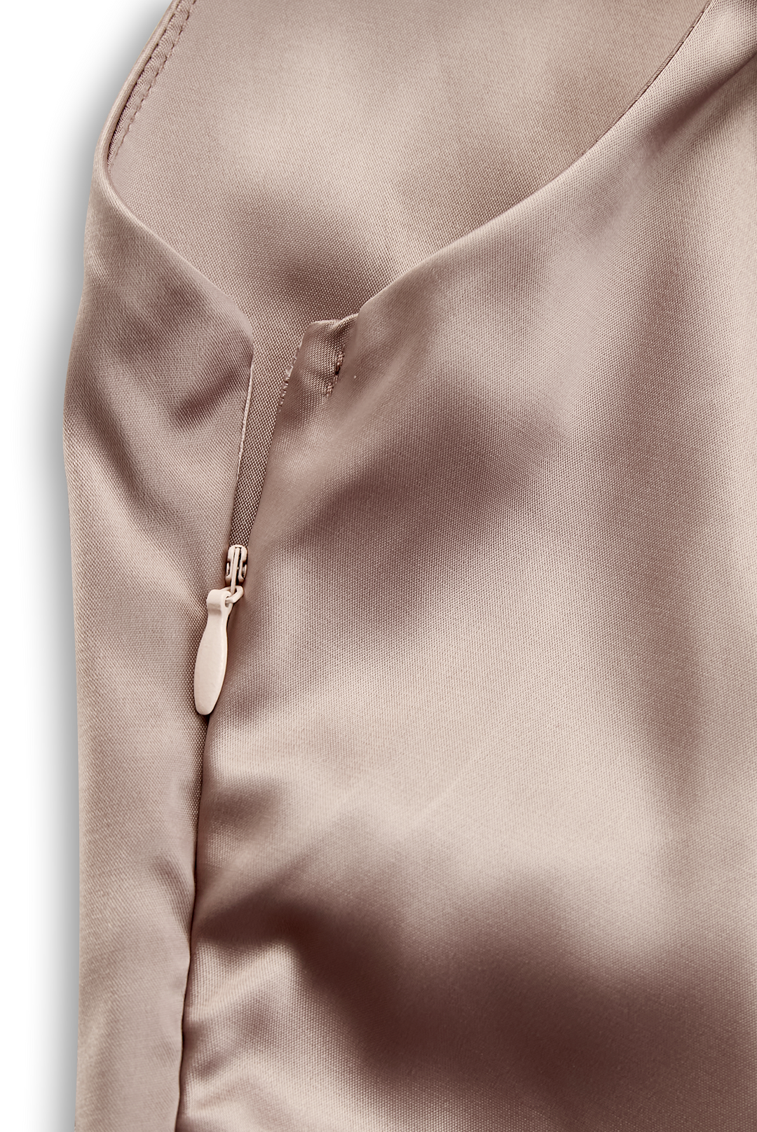 Ruched One Shoulder Satin Maxi Dress - Formal Evening Gown