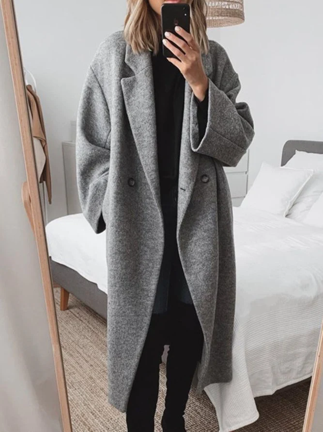 Marisol | Women's Oversized Notch Lapel Longline Overcoat