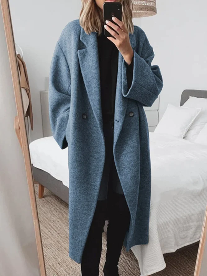 Marisol | Women's Oversized Notch Lapel Longline Overcoat