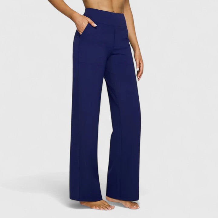 High Waisted Wide Leg Pants Women - Stretch Casual Comfort