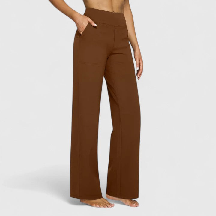 High Waisted Wide Leg Pants Women - Stretch Casual Comfort