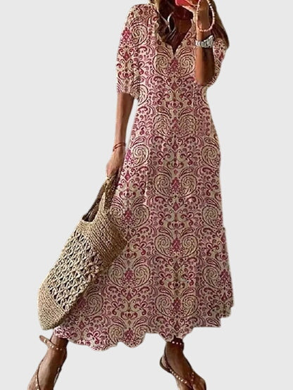 Women's Boho Maxi Dress Casual Summer Sundress