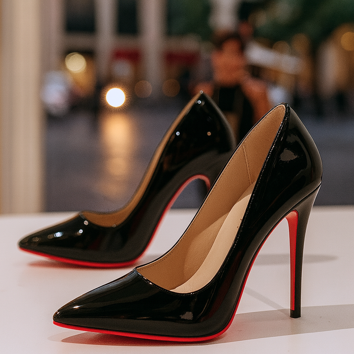 Elegant Patent Pointed Toe Stiletto Heels Women
