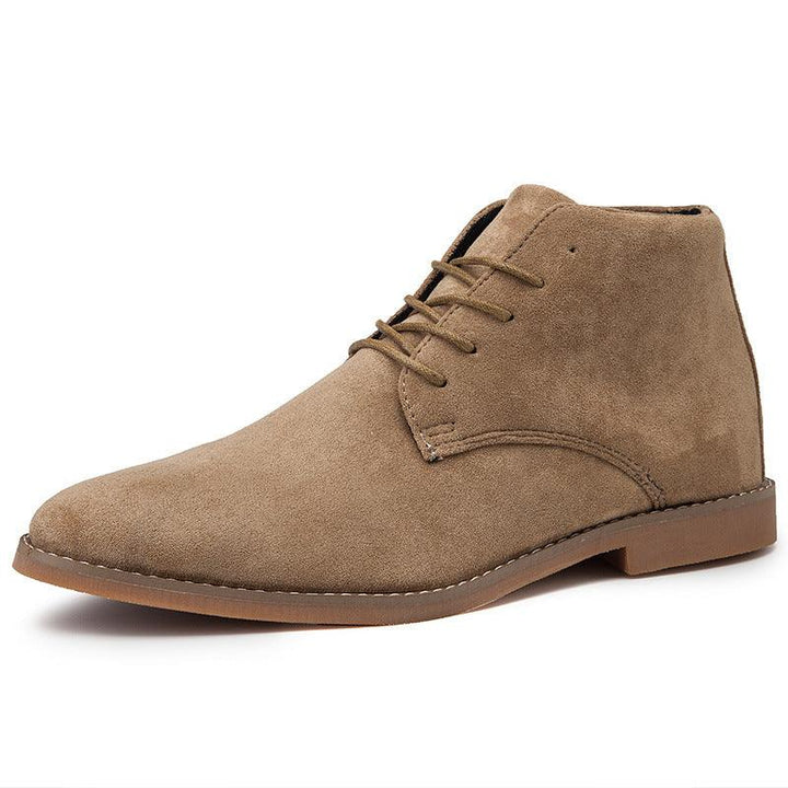 Suede Lace Up Round Toe Casual Chukka Boot