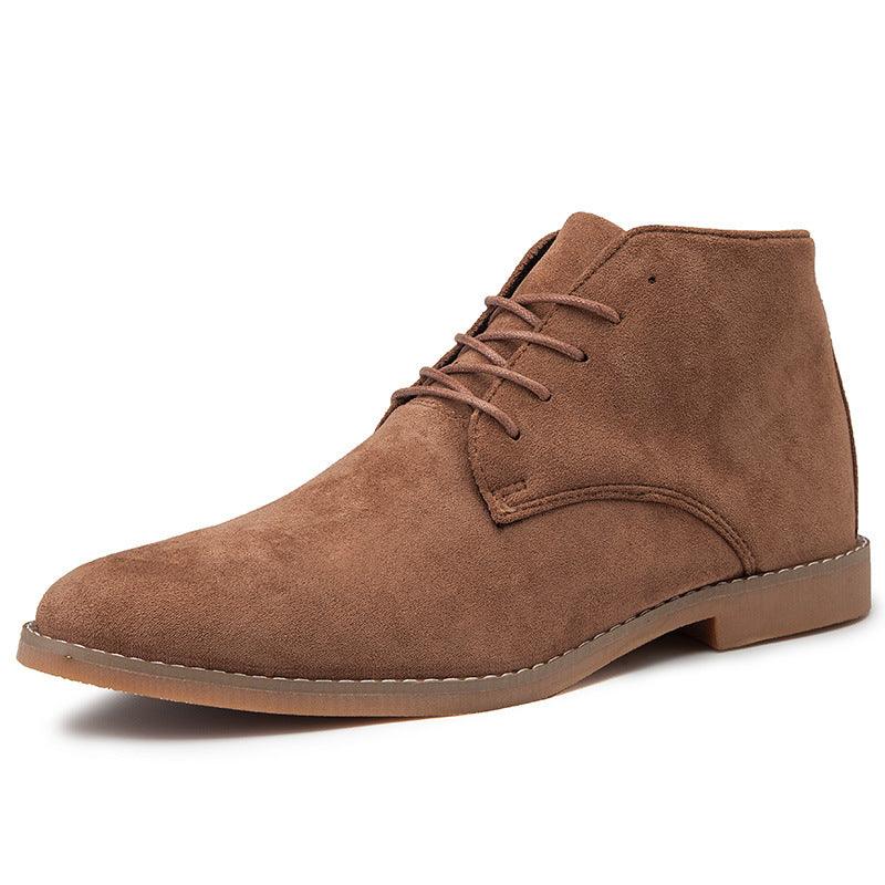 Suede Lace Up Round Toe Casual Chukka Boot