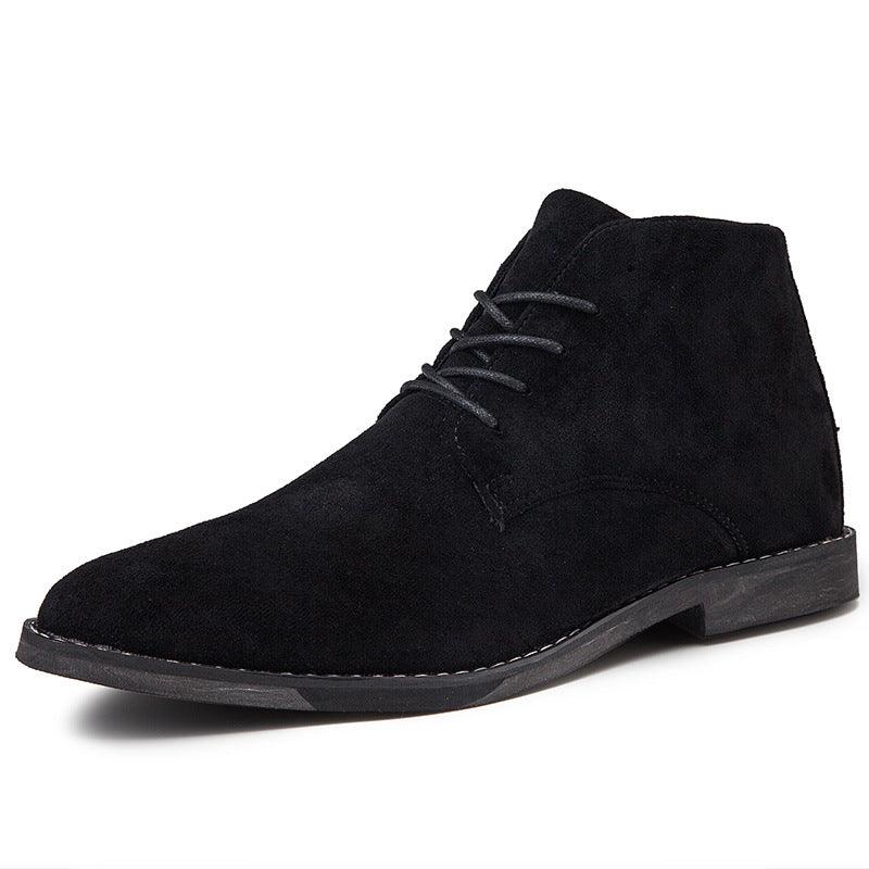 Suede Lace Up Round Toe Casual Chukka Boot