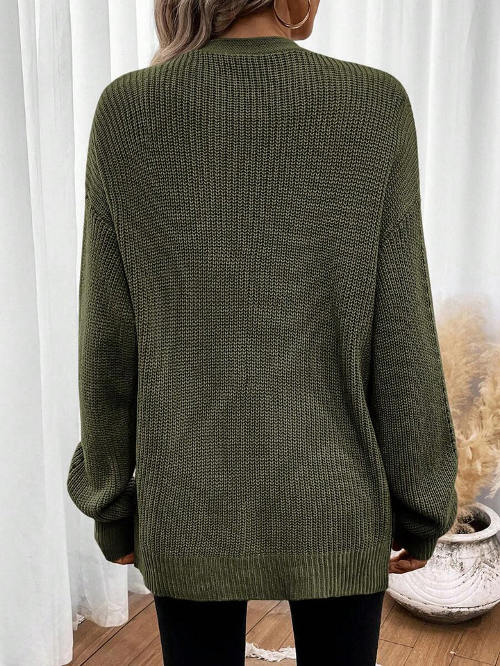Anneliese | Women's Oversized Pointelle Knit Cardigan