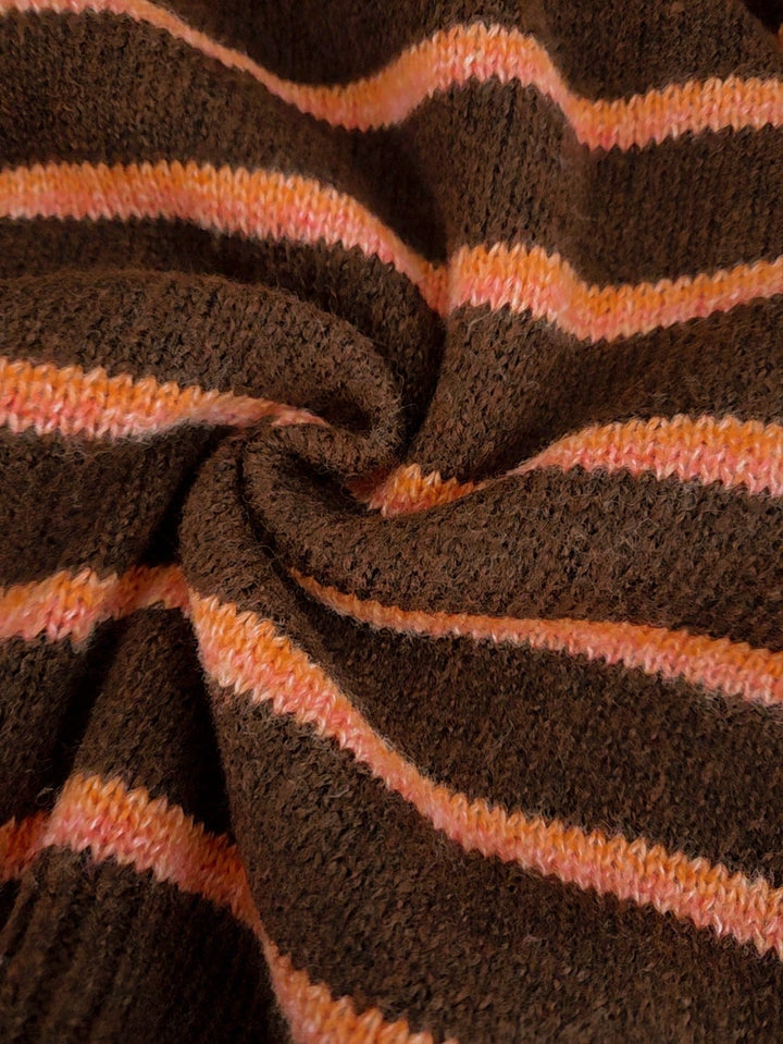 Daphne | Women's Oversized Striped Button Up Knit Cardigan