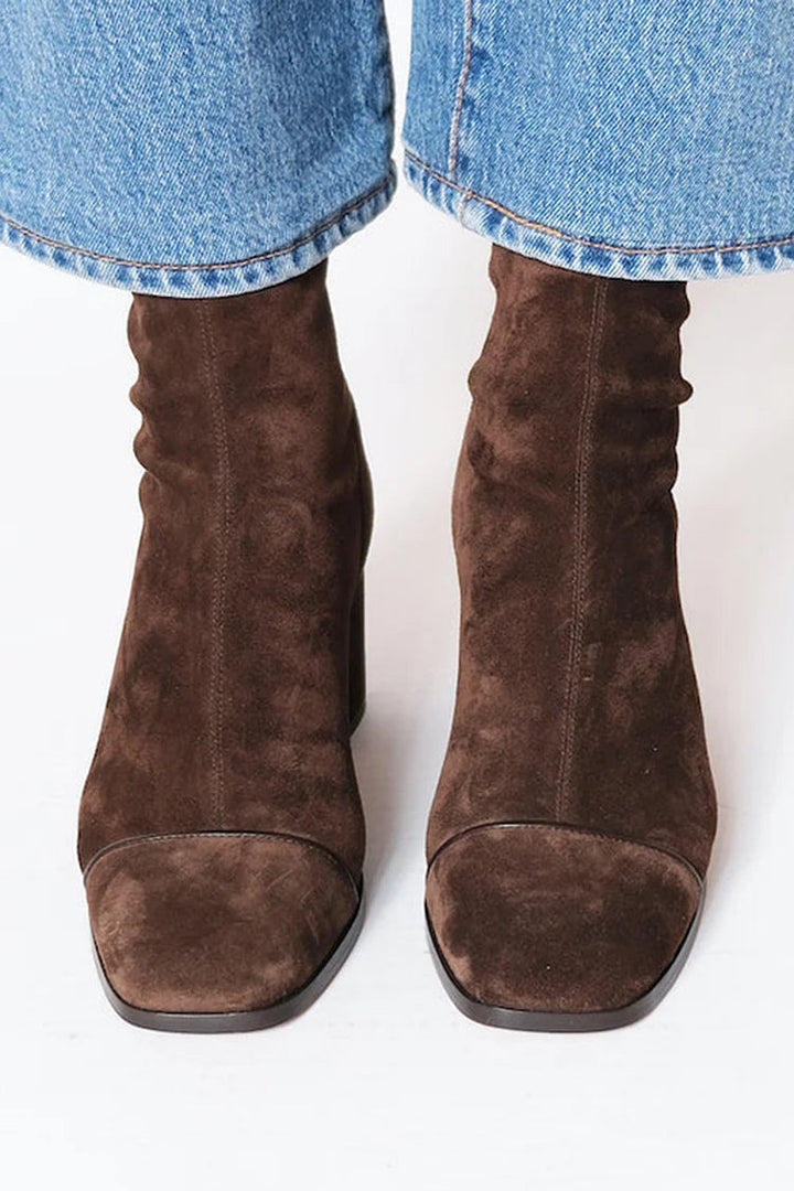 Marceline | Women's Block Heel Suede Ankle Boots