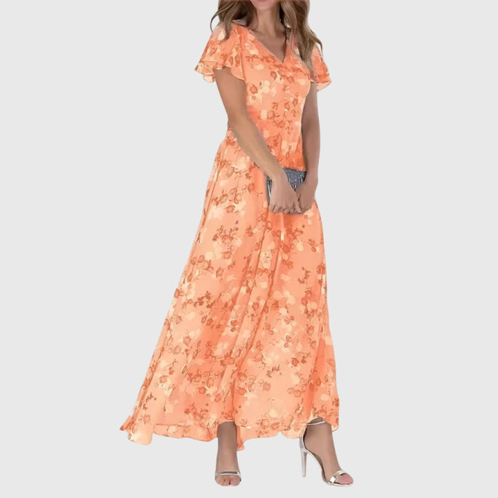 Women's Floral Maxi Dress Wedding Guest