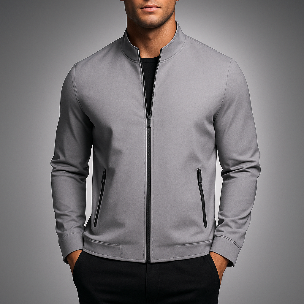 Julian | Men's Slim Fit Casual Bomber Jacket with Zip Pockets