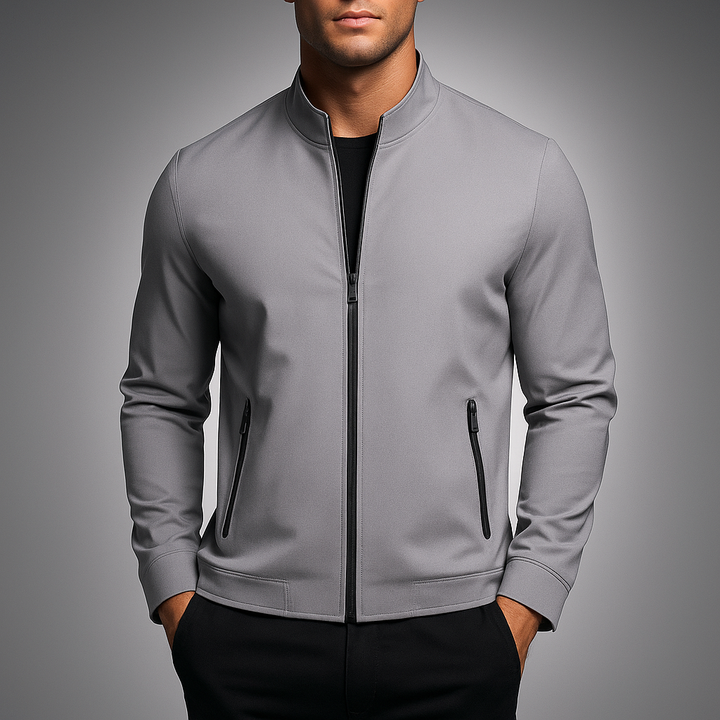 Julian | Men's Slim Fit Casual Bomber Jacket with Zip Pockets