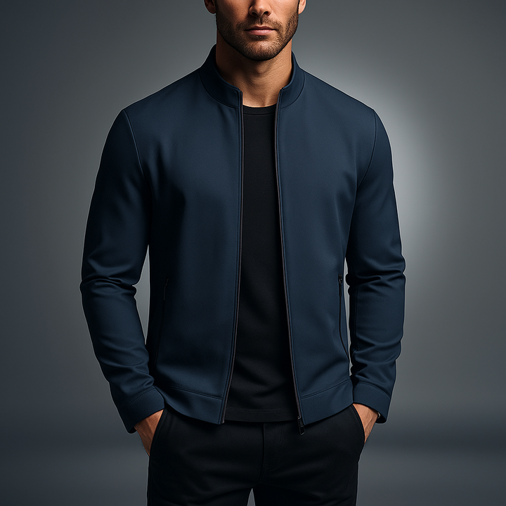 Julian | Men's Slim Fit Casual Bomber Jacket with Zip Pockets