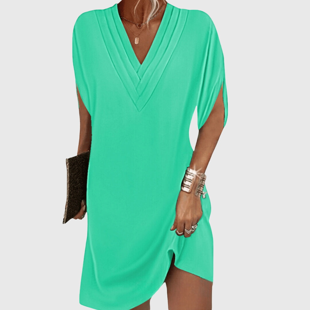 Women's Wrap Midi Dress Cocktail Evening