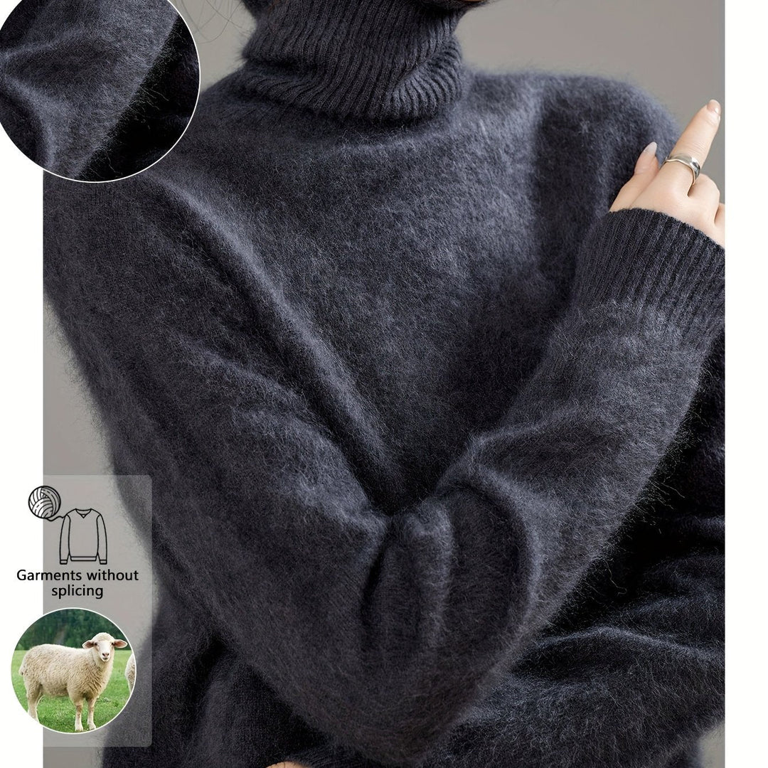 Wren | Women's Cashmere Wool Turtleneck Sweater
