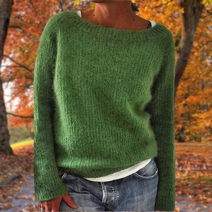 Sylvie | Women's Layered Boat Neck Knit Sweater