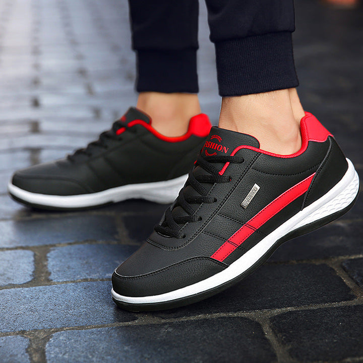 Contrast Trim Lace Up Cushioned Sole Casual Sneaker