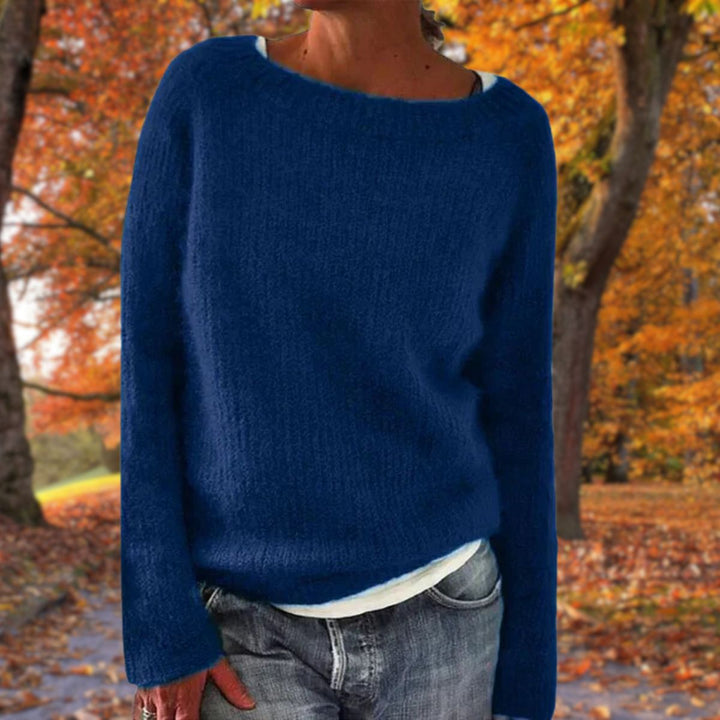 Sylvie | Women's Layered Boat Neck Knit Sweater