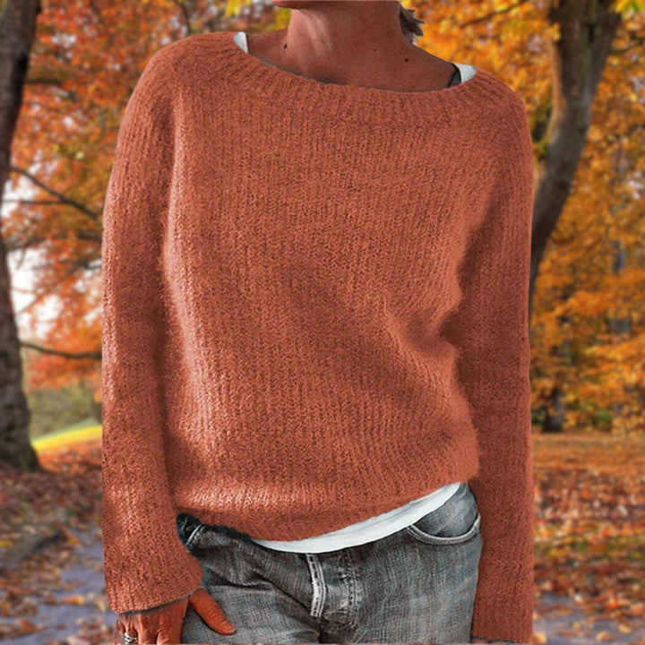 Sylvie | Women's Layered Boat Neck Knit Sweater