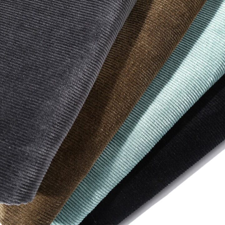 Slim Straight Corduroy Casual Trousers - Smart Everyday Fit
