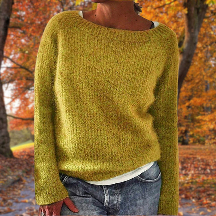 Sylvie | Women's Layered Boat Neck Knit Sweater