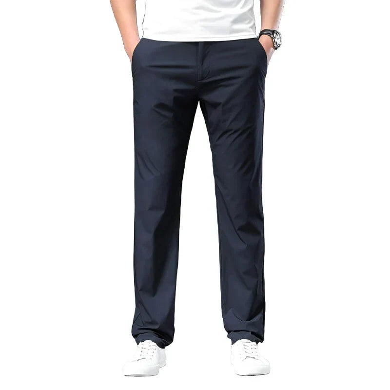 Slim Fit Stretch Chino Casual Trousers - Smart Everyday Style