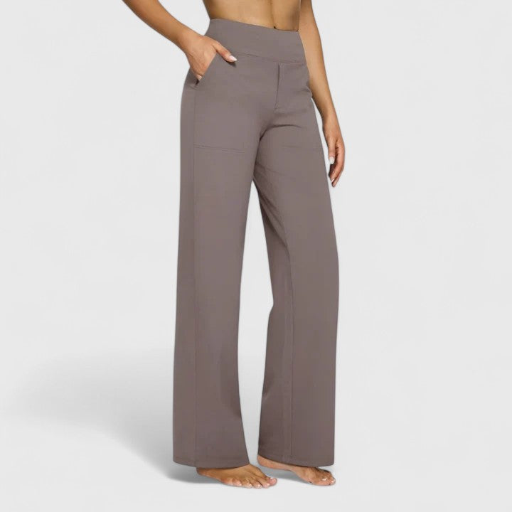 High Waisted Wide Leg Pants Women - Stretch Casual Comfort