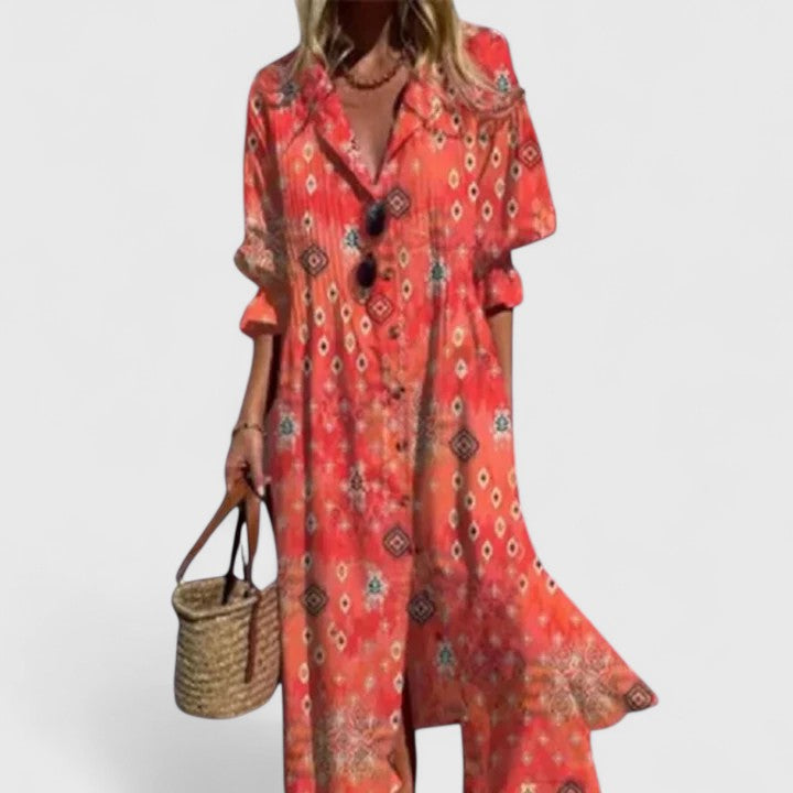 Women's Floral Summer Maxi Dress
