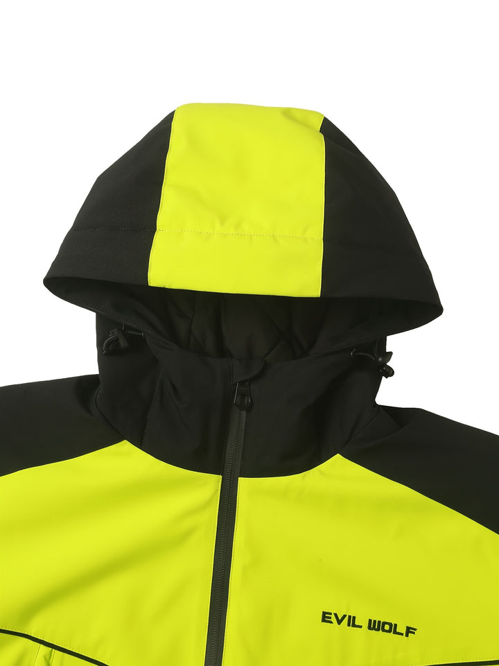 Diesel | Men's Windproof Hooded Ski Jacket with Thermal Lining