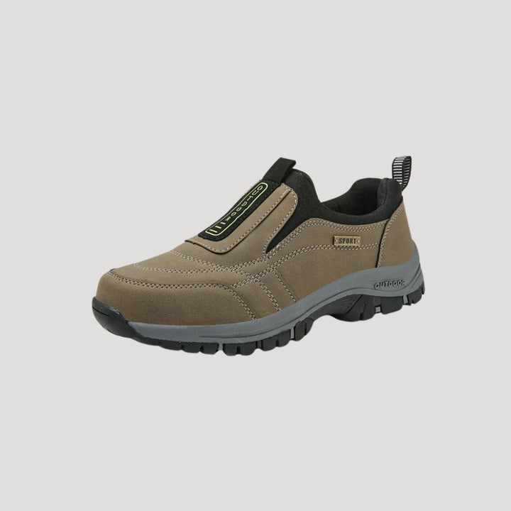 Slip On Suede Panel Grip Sole Outdoor Casual Shoe