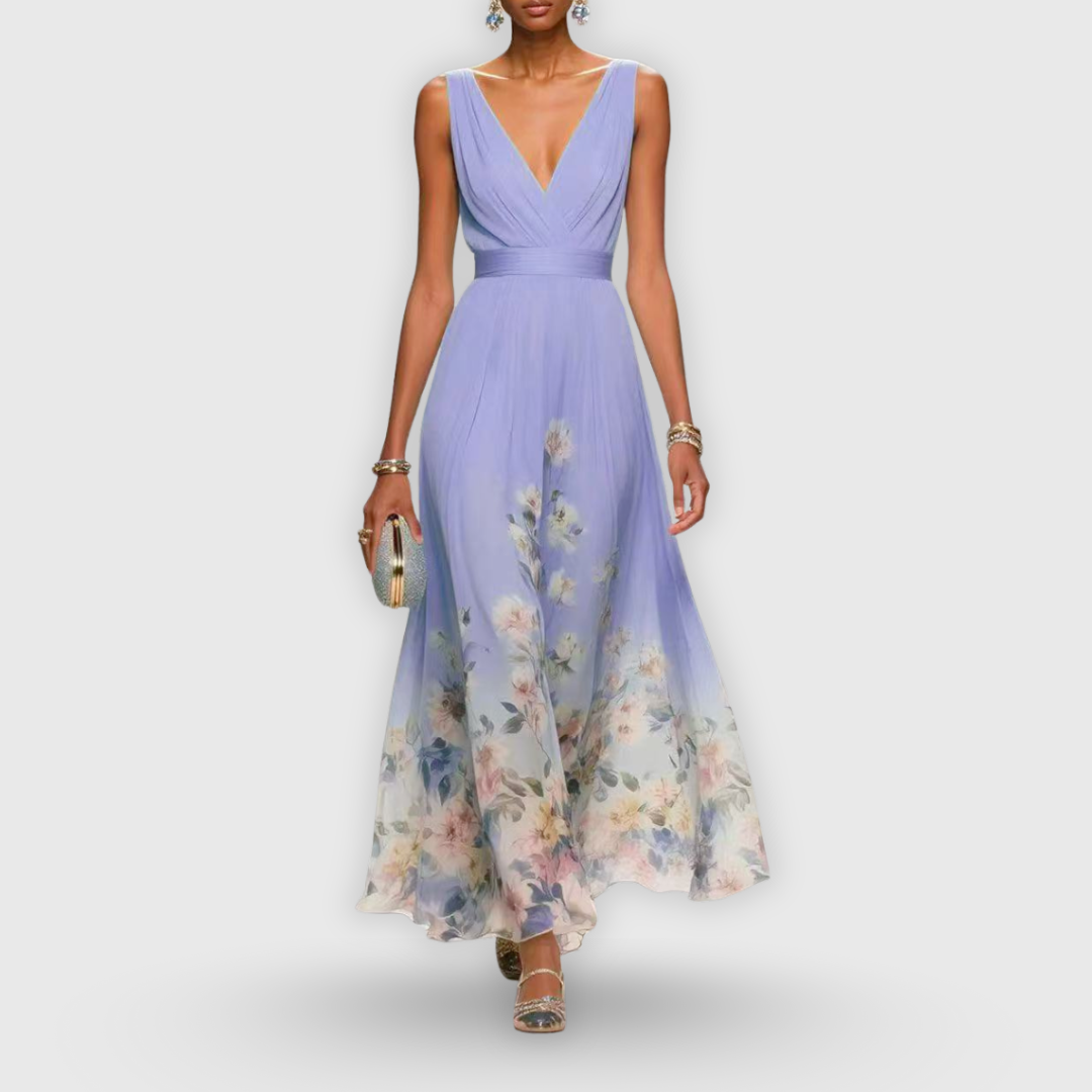 Women's Elegant Floral Maxi Dress Summer Wedding Guest