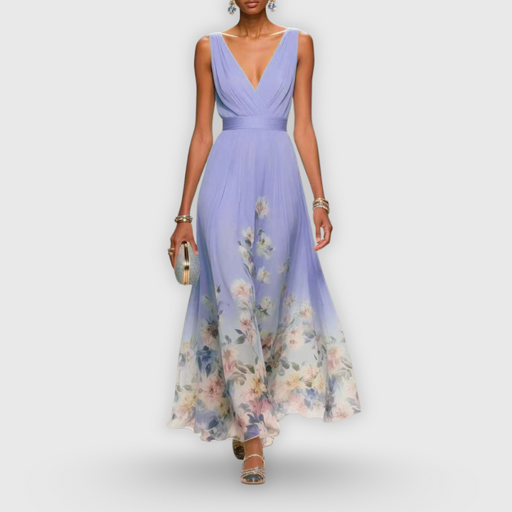 Women's Elegant Floral Maxi Dress Summer Wedding Guest
