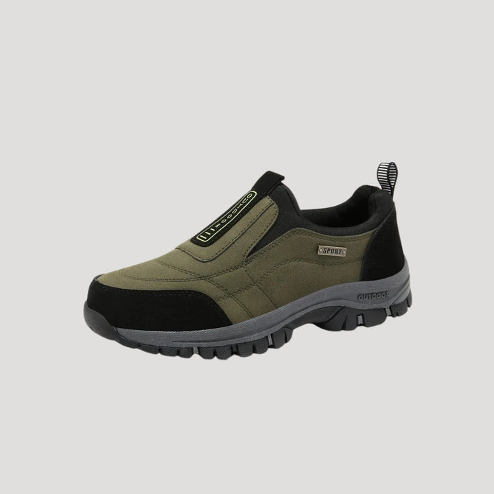 Slip On Suede Panel Grip Sole Outdoor Casual Shoe