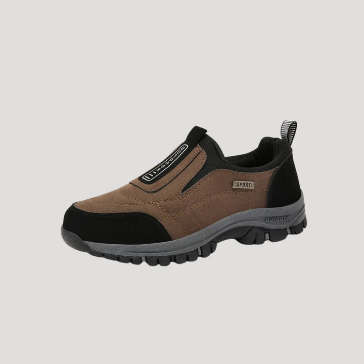 Slip On Suede Panel Grip Sole Outdoor Casual Shoe