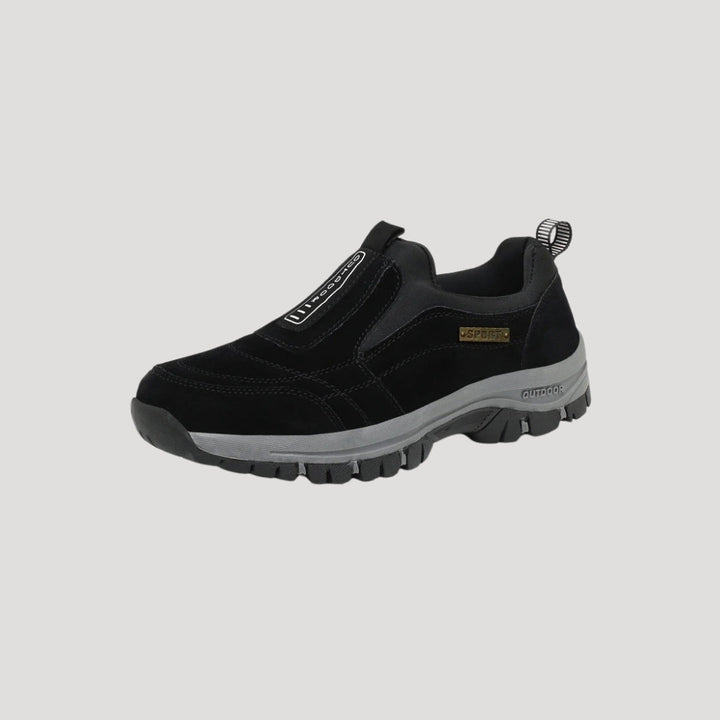 Slip On Suede Panel Grip Sole Outdoor Casual Shoe