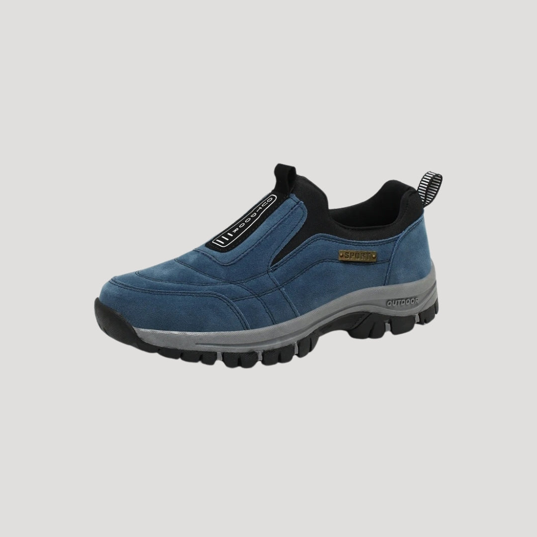 Slip On Suede Panel Grip Sole Outdoor Casual Shoe