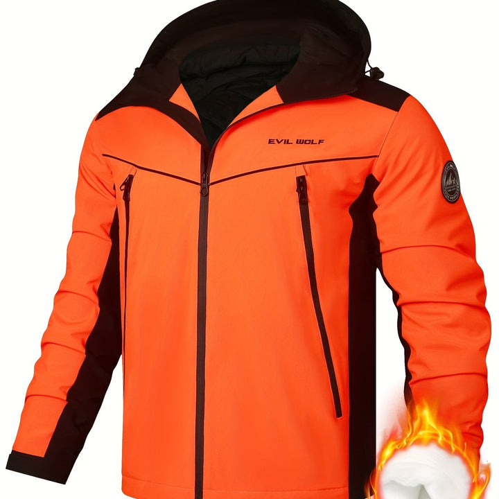 Diesel | Men's Windproof Hooded Ski Jacket with Thermal Lining