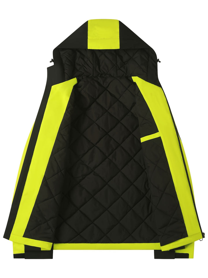 Diesel | Men's Windproof Hooded Ski Jacket with Thermal Lining