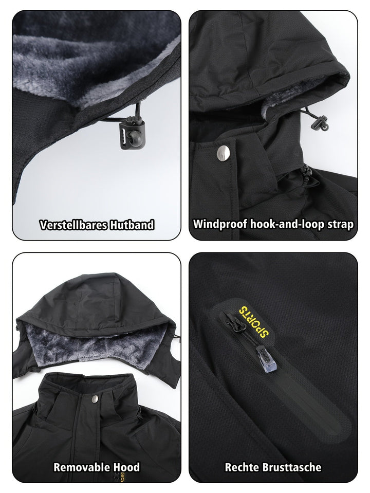 Marisol | Women's Fleece-Lined Hooded Waterproof Ski Jacket