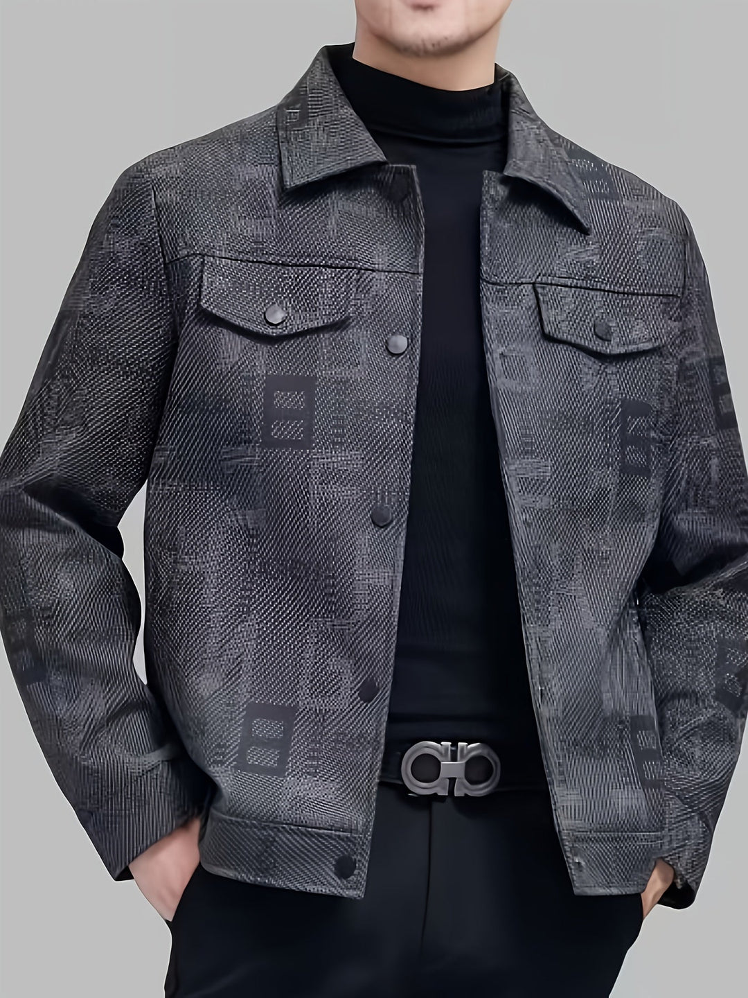Fletcher | Men's Patterned Trucker Jacket
