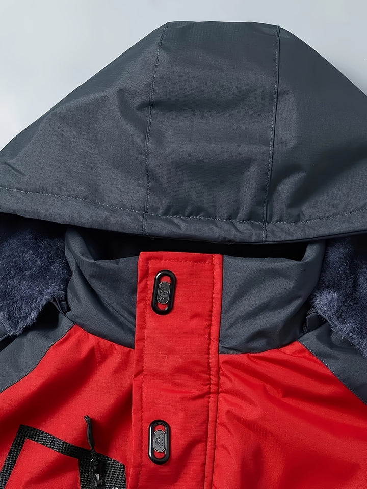 Marcus | Men's Hooded Waterproof Winter Ski Jacket with Multiple Pockets