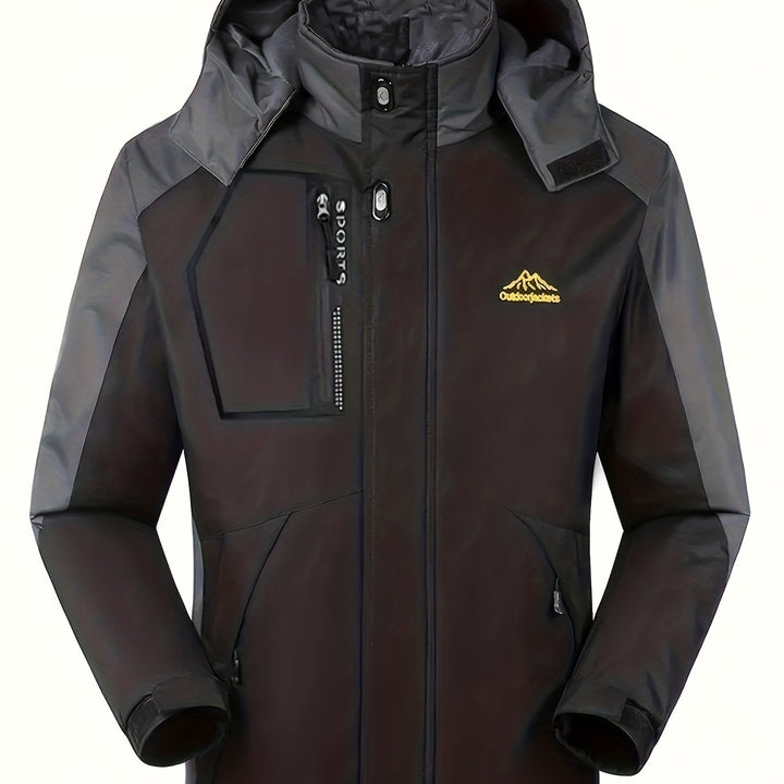 Marcus | Men's Hooded Waterproof Winter Ski Jacket with Multiple Pockets