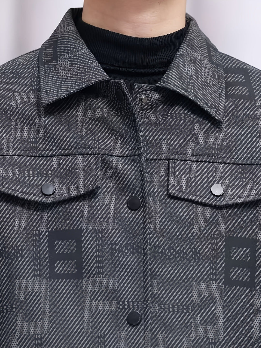 Fletcher | Men's Patterned Trucker Jacket