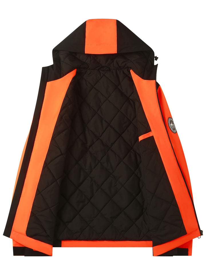 Diesel | Men's Windproof Hooded Ski Jacket with Thermal Lining