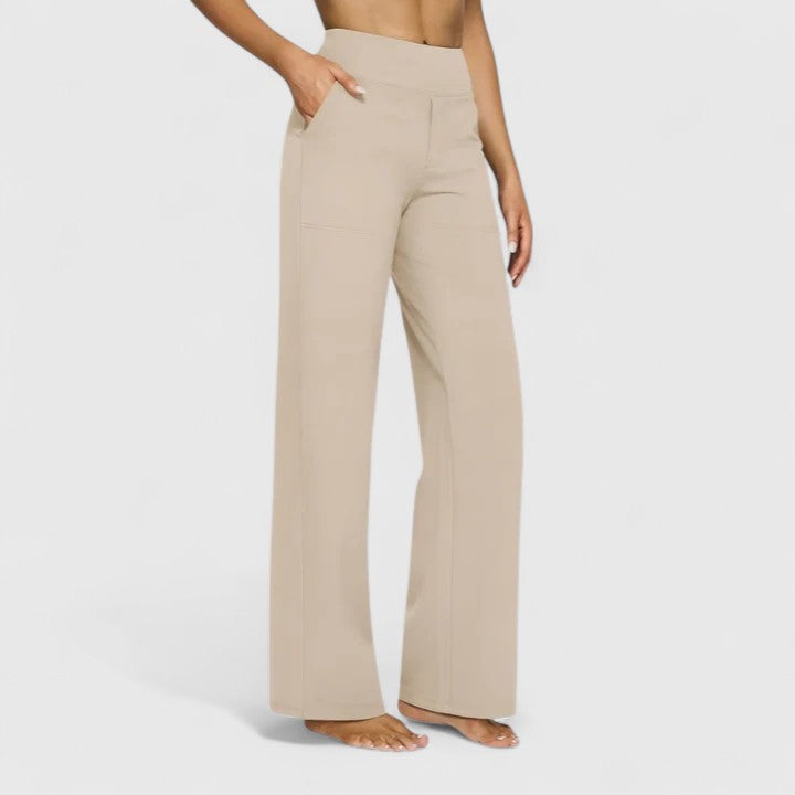 High Waisted Wide Leg Pants Women - Stretch Casual Comfort