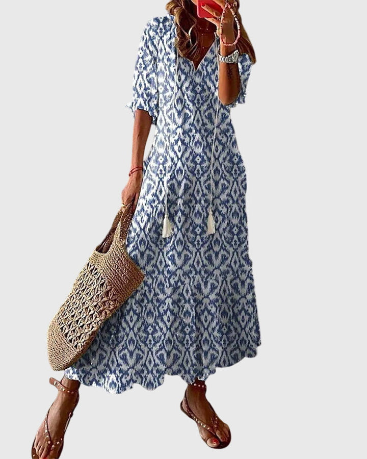 Women's Boho Maxi Dress Casual Summer Sundress