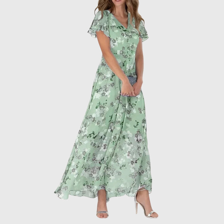Women's Floral Maxi Dress Wedding Guest